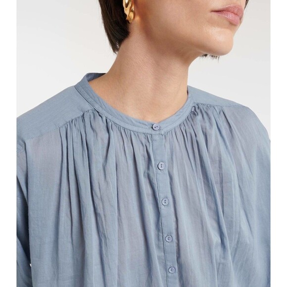 Nili Lotan Neville Tunic Shirt Top Cotton Long Sleeve Oversized Formal M 285749 - Picture 3 of 10